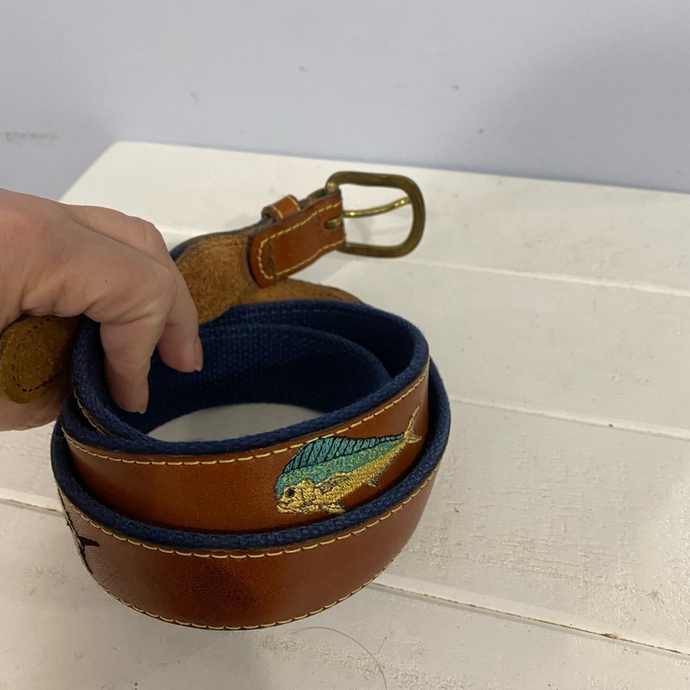 Leather belt